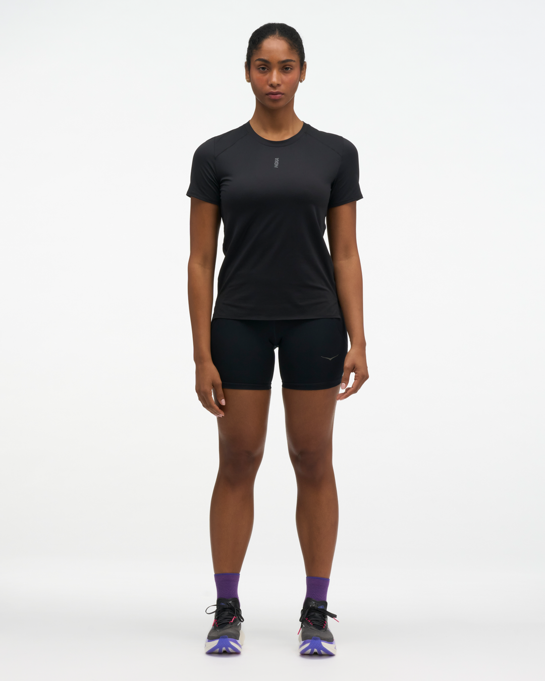 Hoka W EVERYRUN SHORT SLEEVE Black
