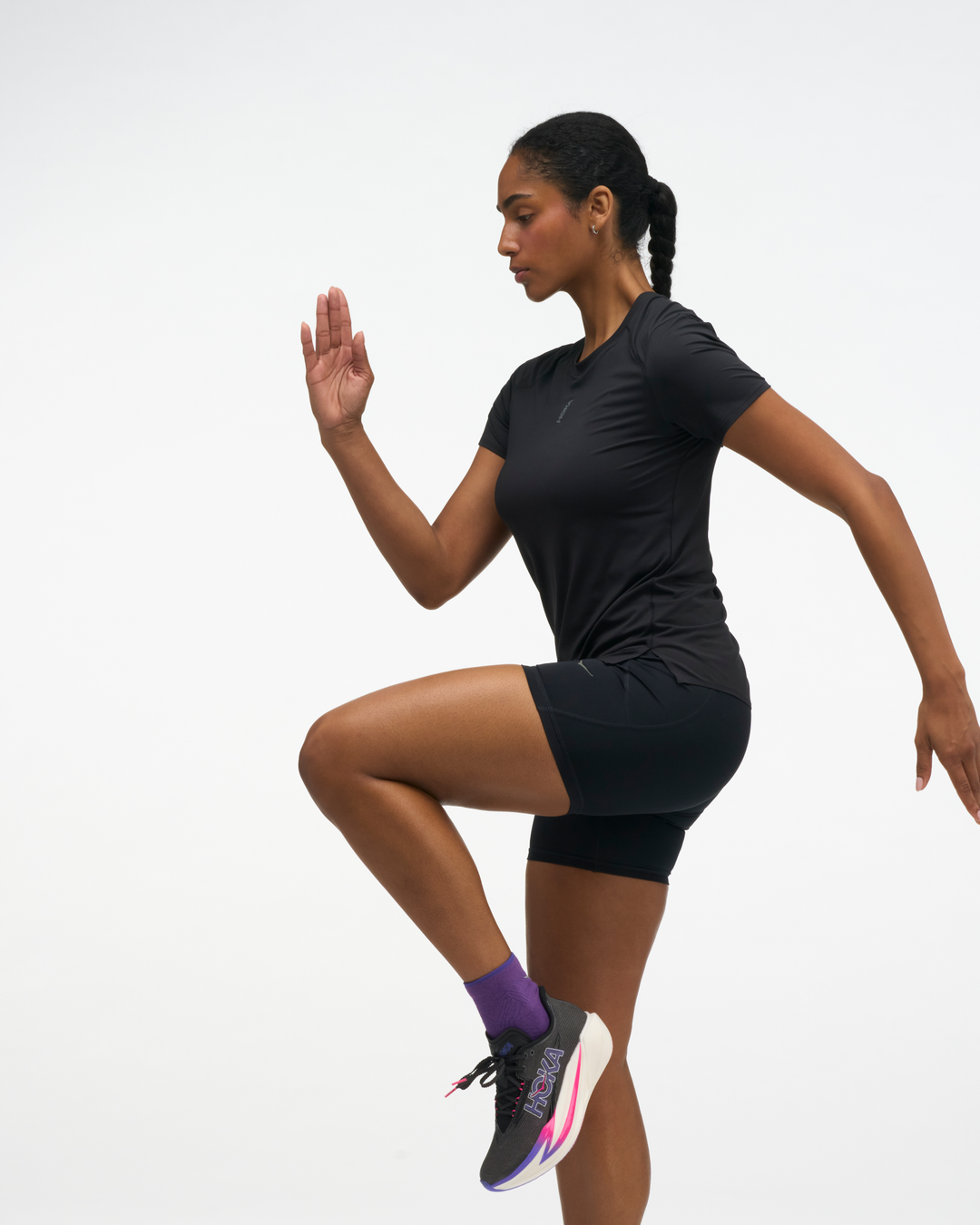 Hoka W EVERYRUN SHORT SLEEVE Black