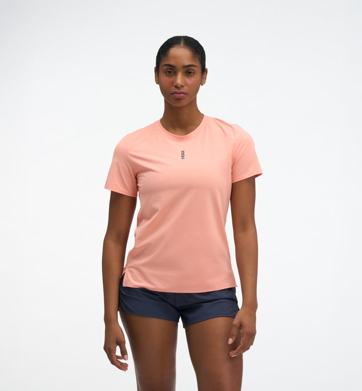 Hoka W EVERYRUN SHORT SLEEVE Sunstone