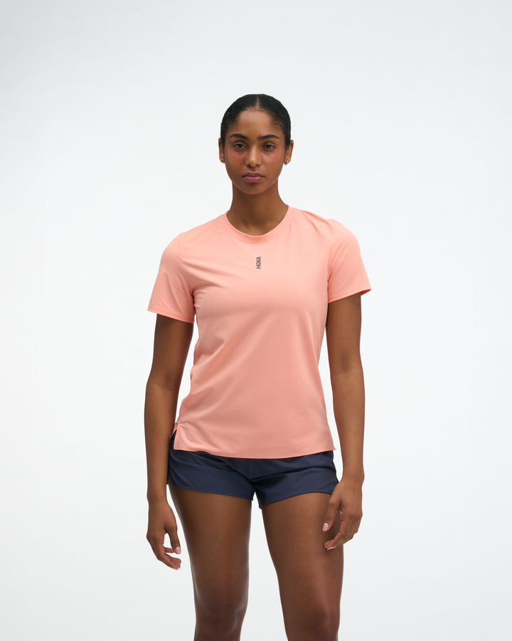 Hoka W EVERYRUN SHORT SLEEVE Sunstone