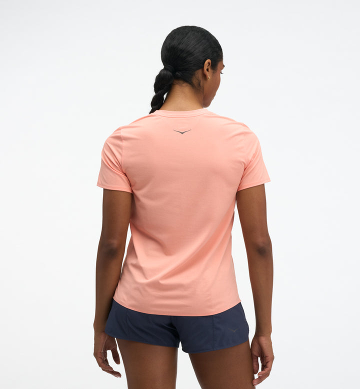 Hoka W EVERYRUN SHORT SLEEVE Sunstone