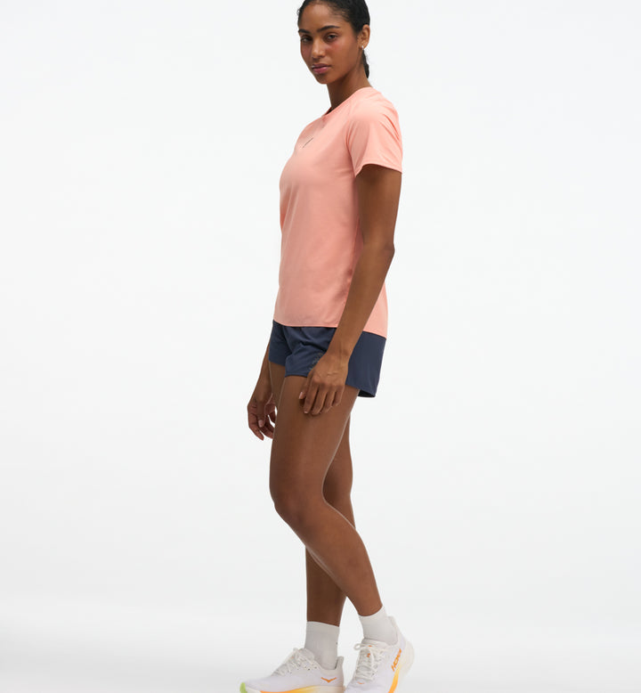 Hoka W EVERYRUN SHORT SLEEVE Sunstone
