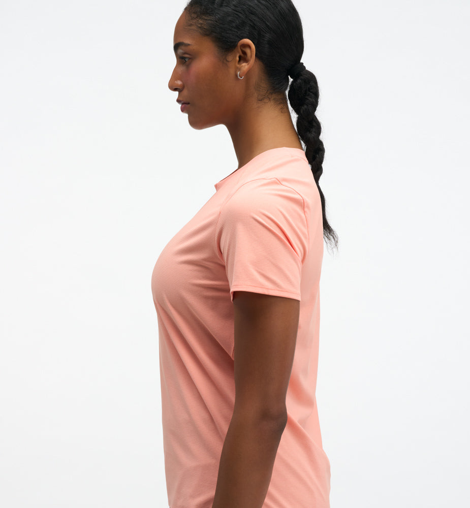 Hoka W EVERYRUN SHORT SLEEVE Sunstone