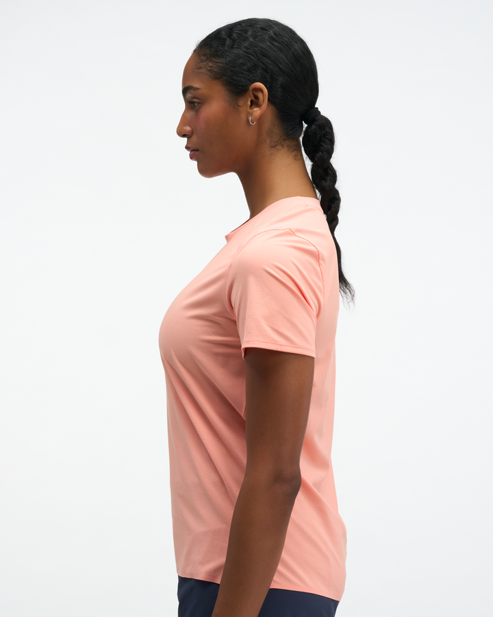 Hoka W EVERYRUN SHORT SLEEVE Sunstone