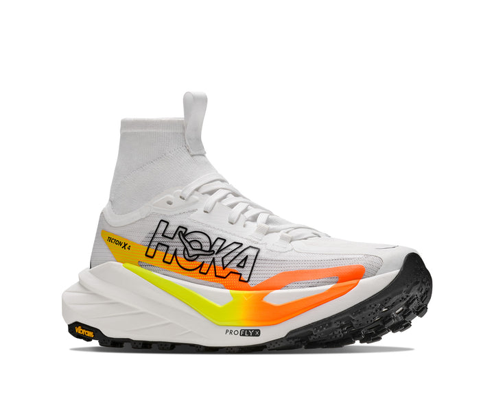 Hoka M TECTON X 4 Frost / Neon Tangerine