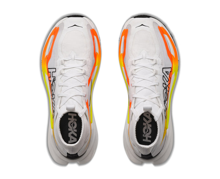 Hoka W TECTON X 4 Frost / Neon Tangerine
