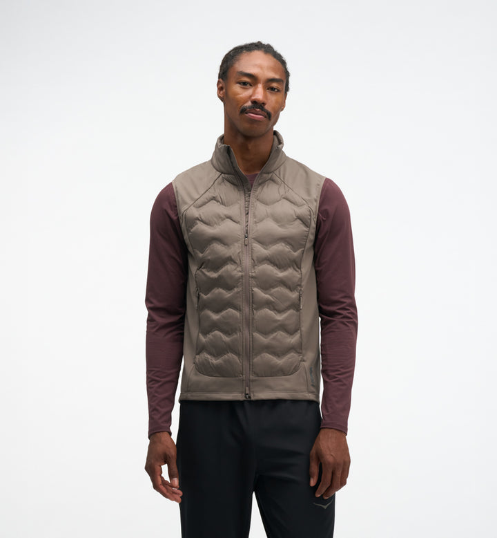 Hoka M SKYFILL INSULATED VEST Boulder Grey