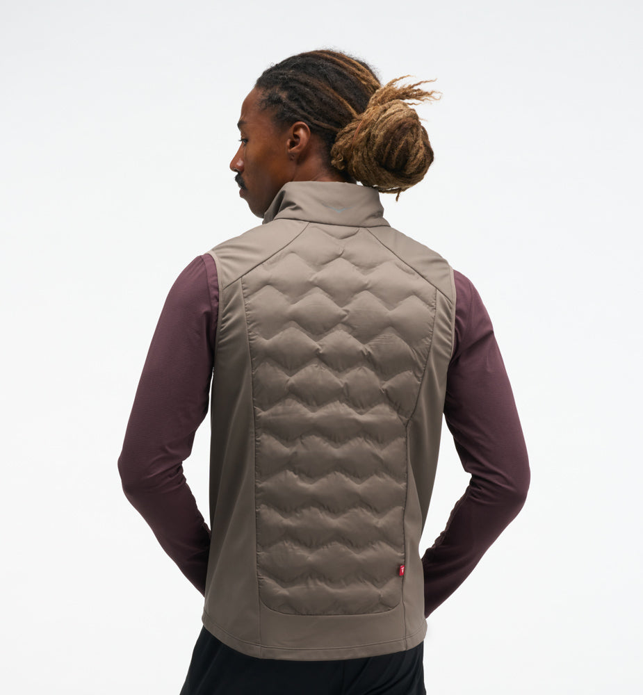 Hoka M SKYFILL INSULATED VEST Boulder Grey