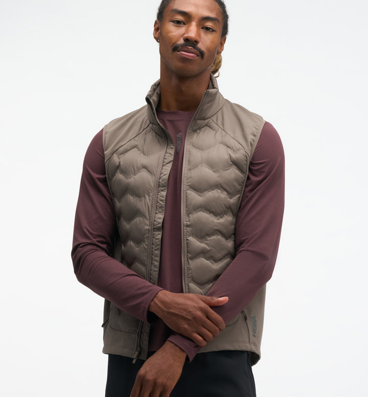 Hoka M SKYFILL INSULATED VEST Boulder Grey