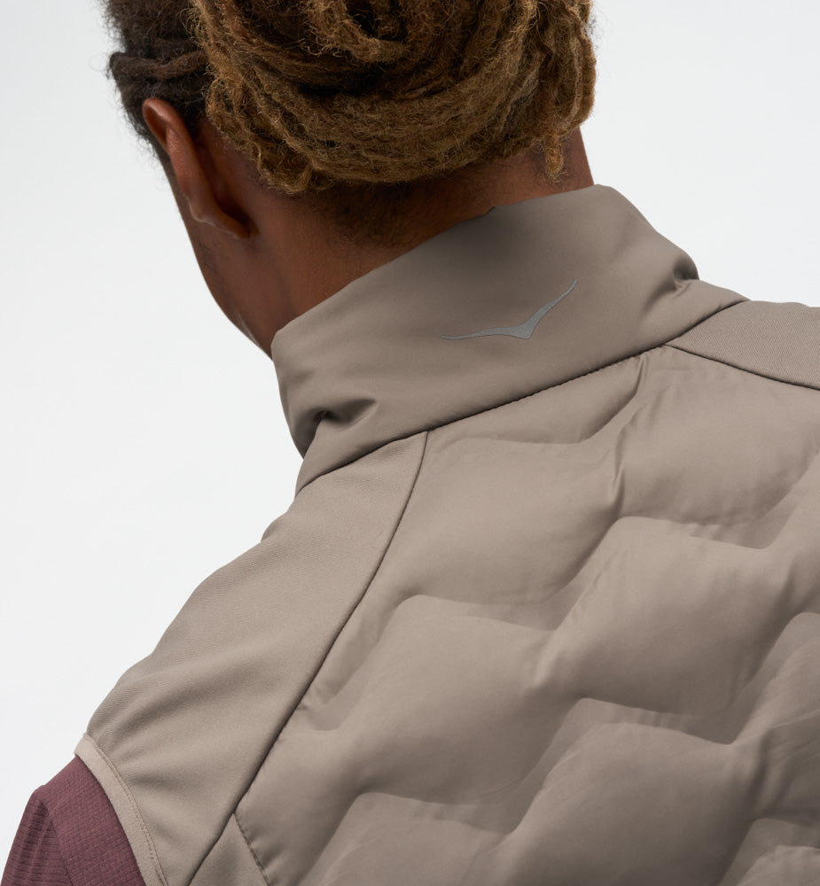 Hoka M SKYFILL INSULATED VEST Boulder Grey