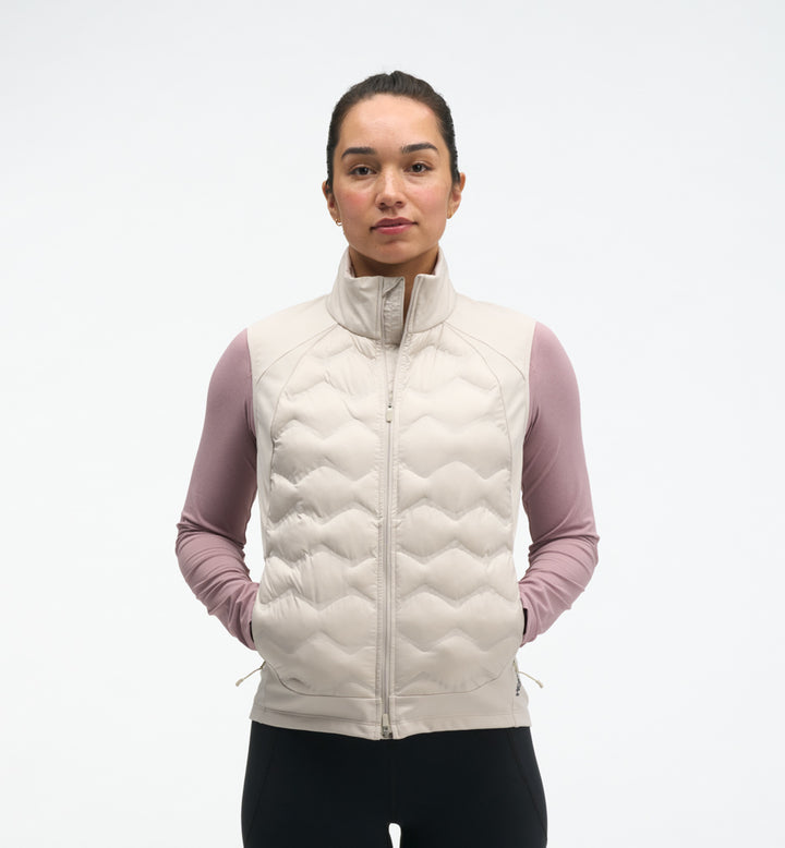 Hoka W SKYFILL INSULATED VEST River Rock Grey