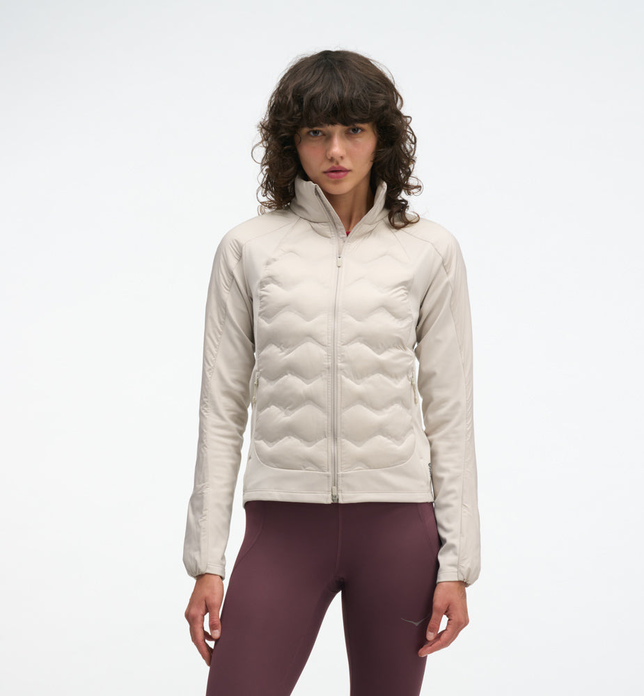 Hoka W SKYFILL INSULATED JACKET River Rock Grey