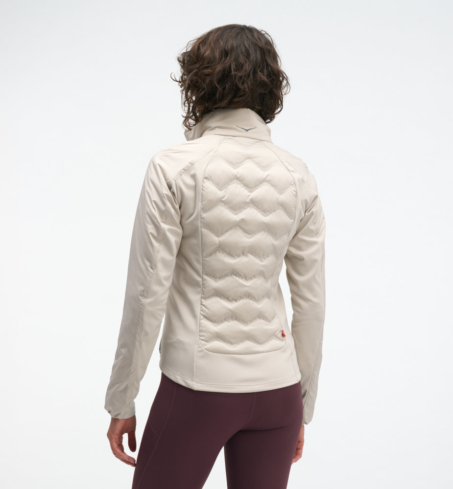 Hoka W SKYFILL INSULATED JACKET River Rock Grey