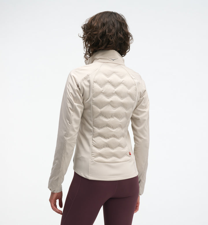Hoka W SKYFILL INSULATED JACKET River Rock Grey