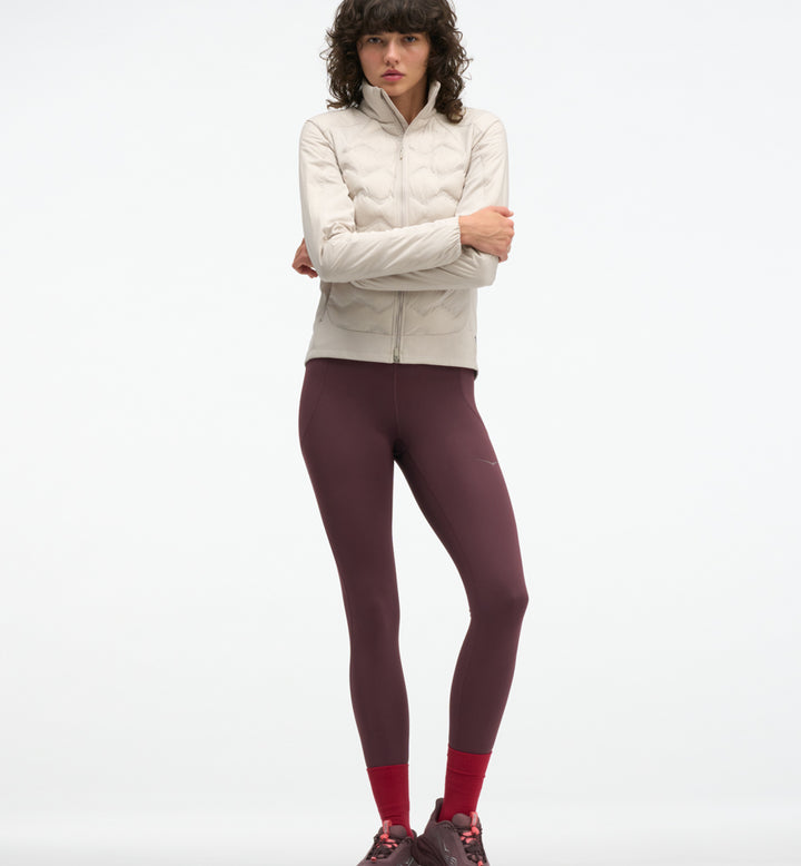 Hoka W SKYFILL INSULATED JACKET River Rock Grey
