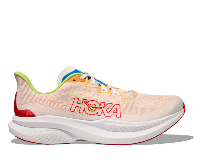 Hoka M MACH 6 WIDE White / Solar Flare