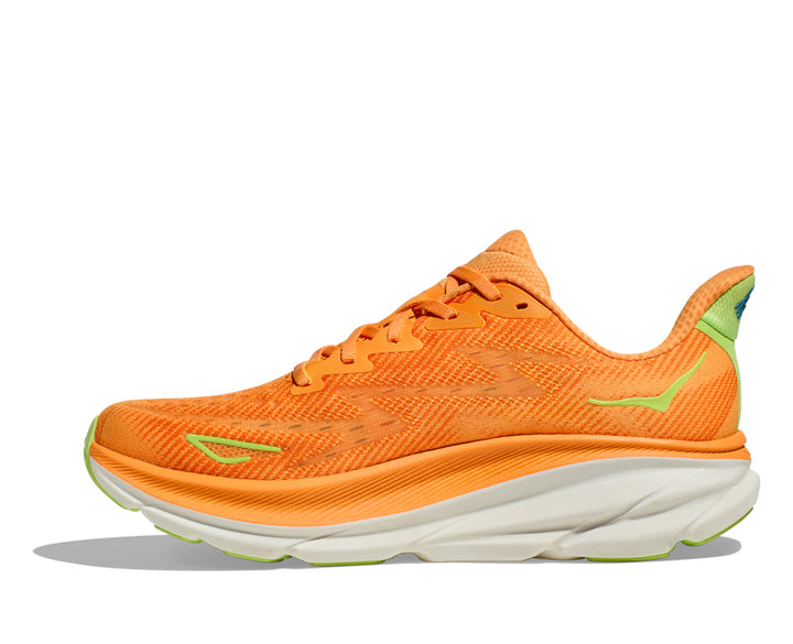 Hoka M CLIFTON 9 WIDE Solar Flare / Lettuce