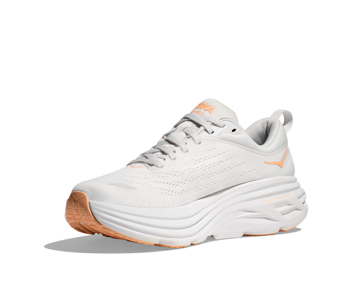 Hoka W BONDI 8 White / Cantaloupe