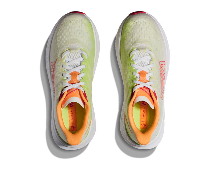 Hoka W MACH 6 White / Lettuce