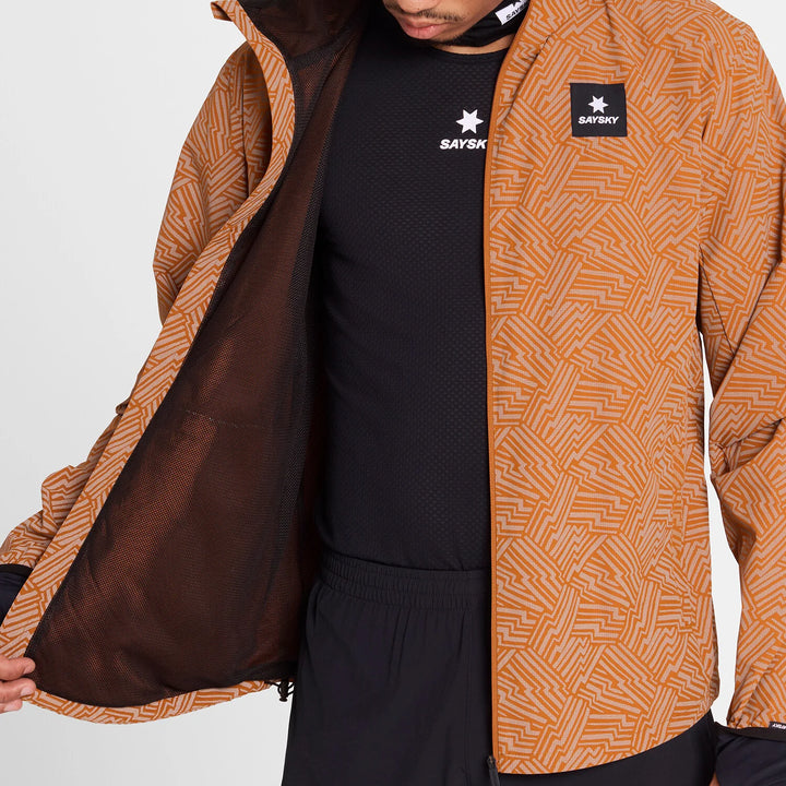 Saysky Reflective Blaze Jacket Orange Aop