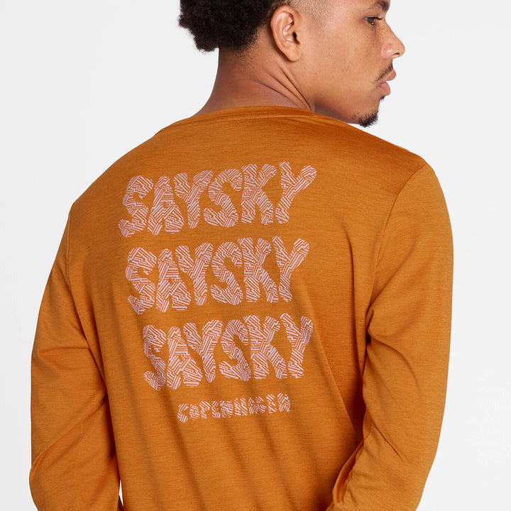 Saysky Reflective Logo Pace Long Sleeve Orange