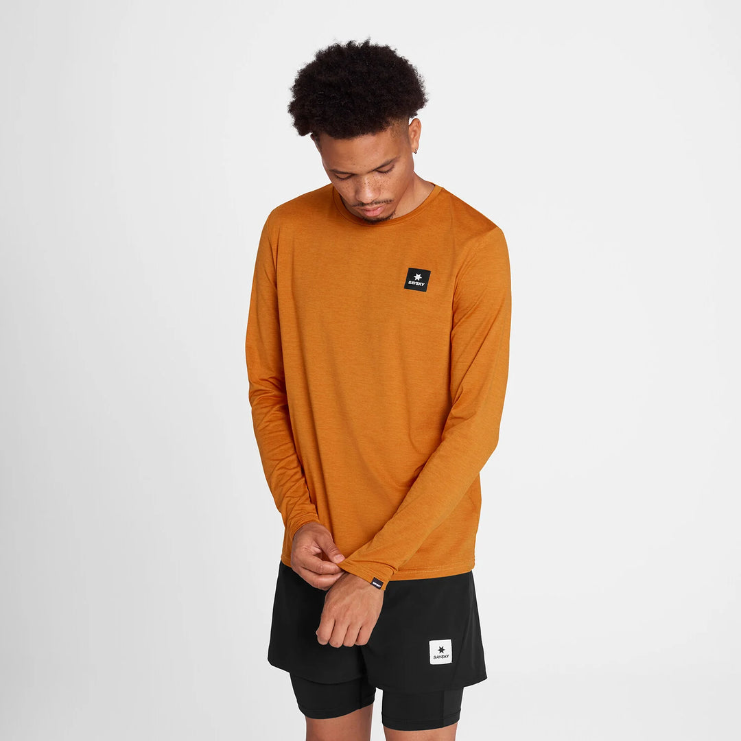 Saysky Reflective Logo Pace Long Sleeve Orange