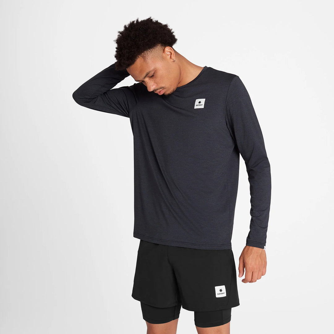 Saysky Reflective Logo Pace Long Sleeve Black