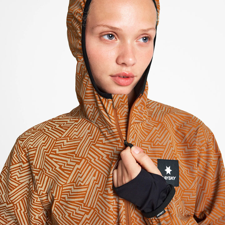 Saysky W Reflective Blaze Jacket Orange Aop