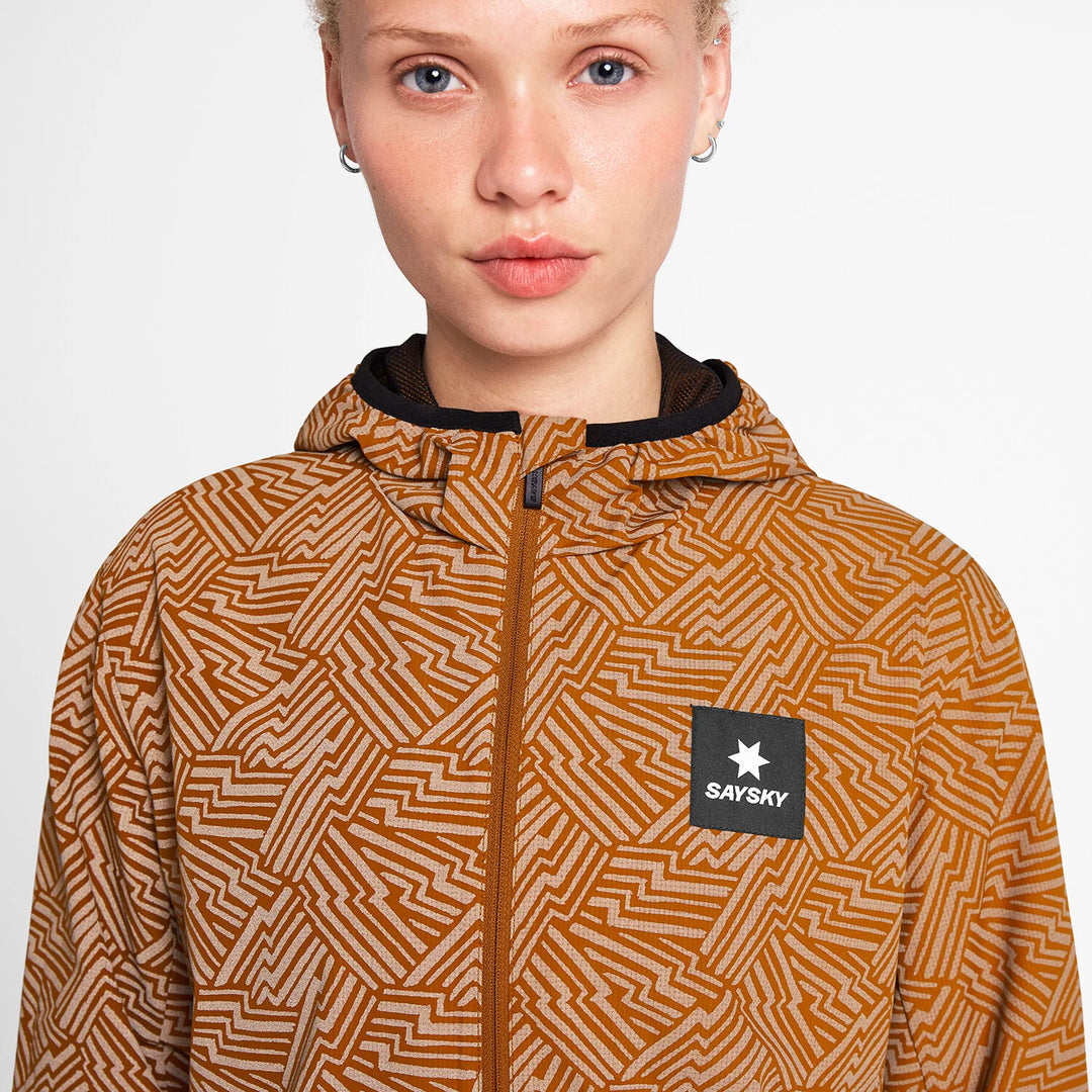 Saysky W Reflective Blaze Jacket Orange Aop