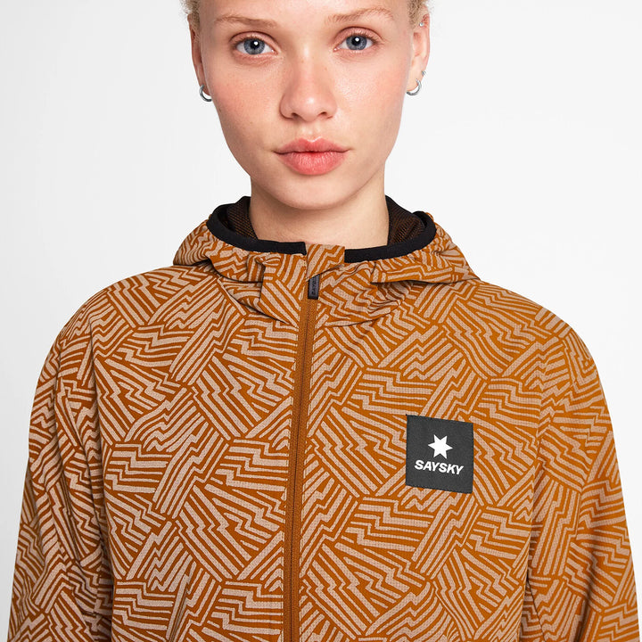 Saysky W Reflective Blaze Jacket Orange Aop