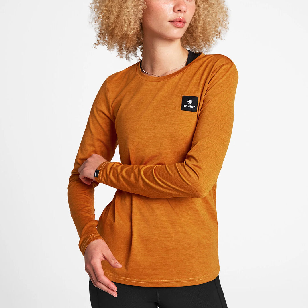 Saysky W Reflective Logo Pace Long Sleeve Orange