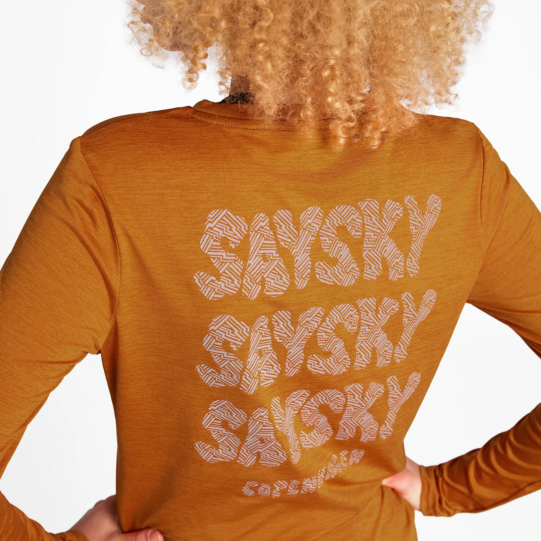 Saysky W Reflective Logo Pace Long Sleeve Orange