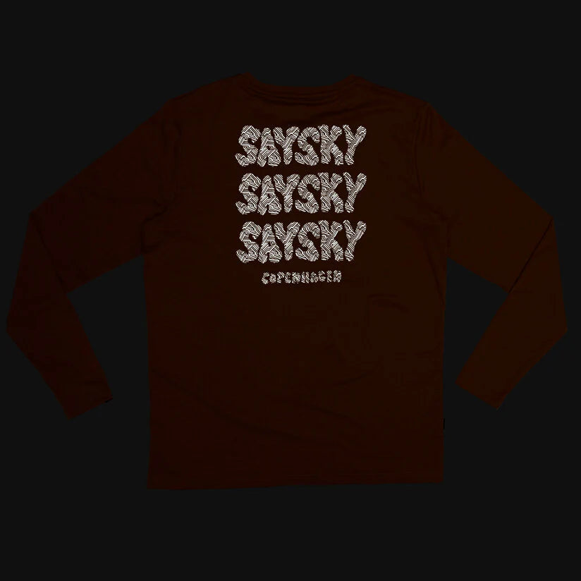 Saysky Reflective Logo Pace Long Sleeve Orange