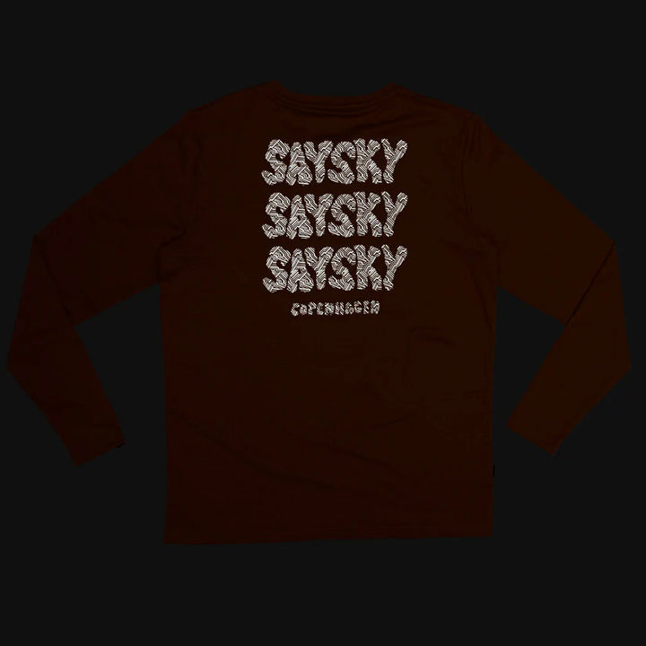 Saysky Reflective Logo Pace Long Sleeve Orange