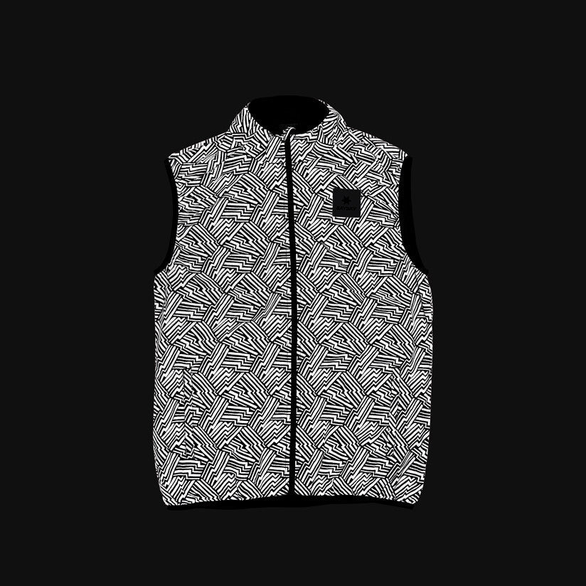 Saysky Reflective Pace Vest Black Aop