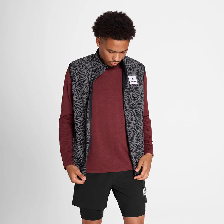 Saysky Reflective Pace Vest Black Aop