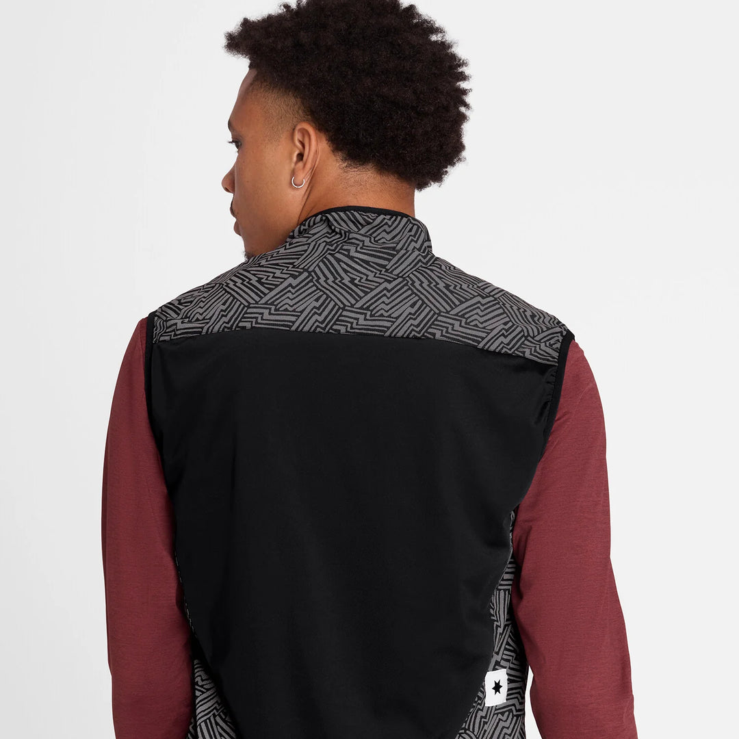 Saysky Reflective Pace Vest Black Aop