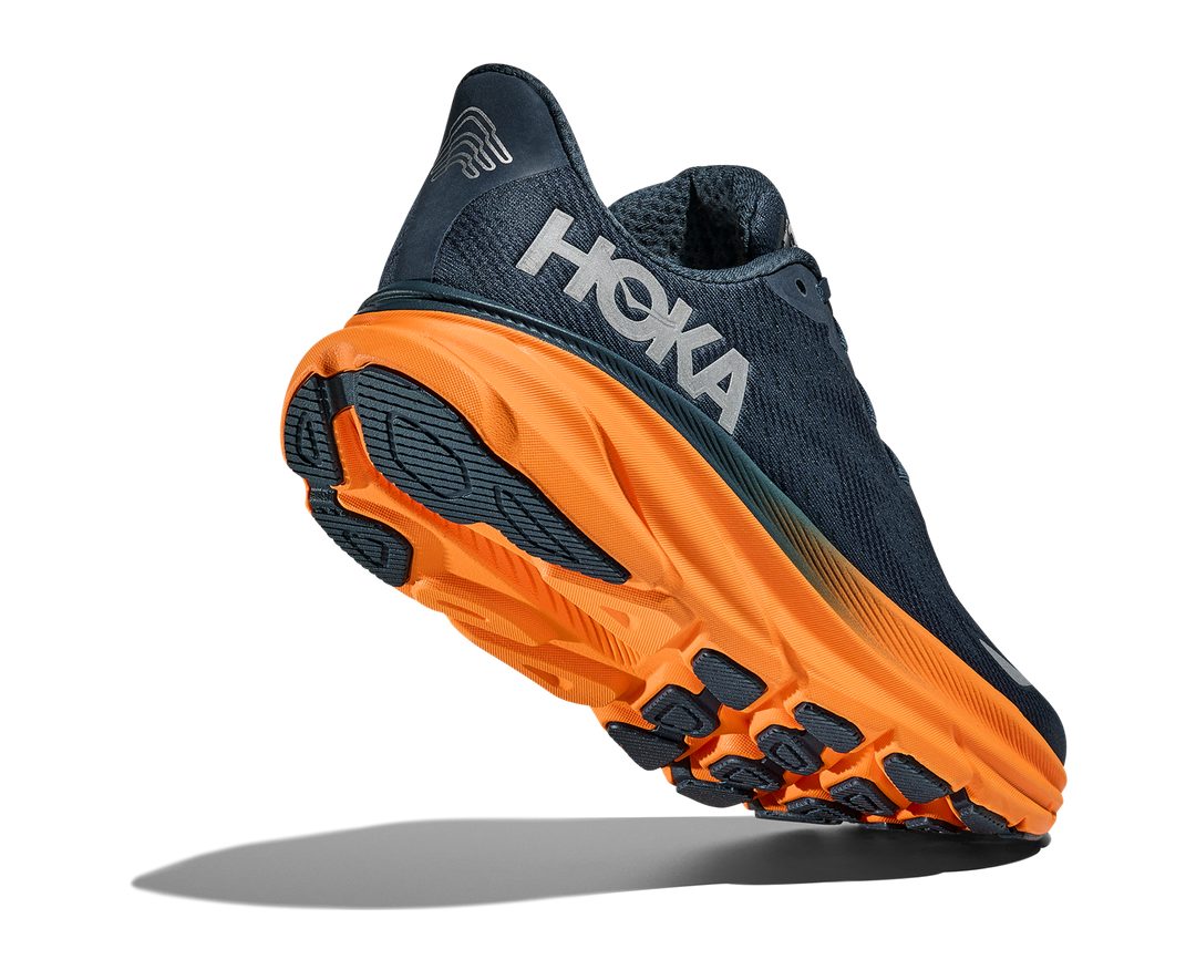 Hoka M CLIFTON 9 GTX Stormy Skies / Orange Zest