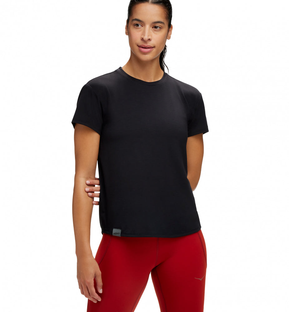 Hoka W HOKA ESSENTIAL TEE Black