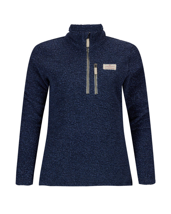 Amundsen Sports Hut Half Zip Womens Faded Navy