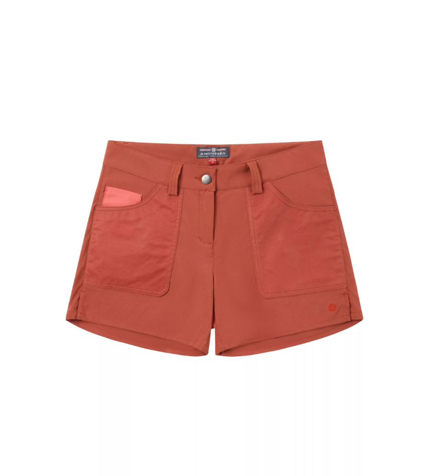 Amundsen Sports 5Incher Field Shorts Womens Terra Red/Red