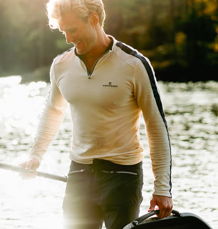 Amundsen Sports 5Mila Half Zip Mens White