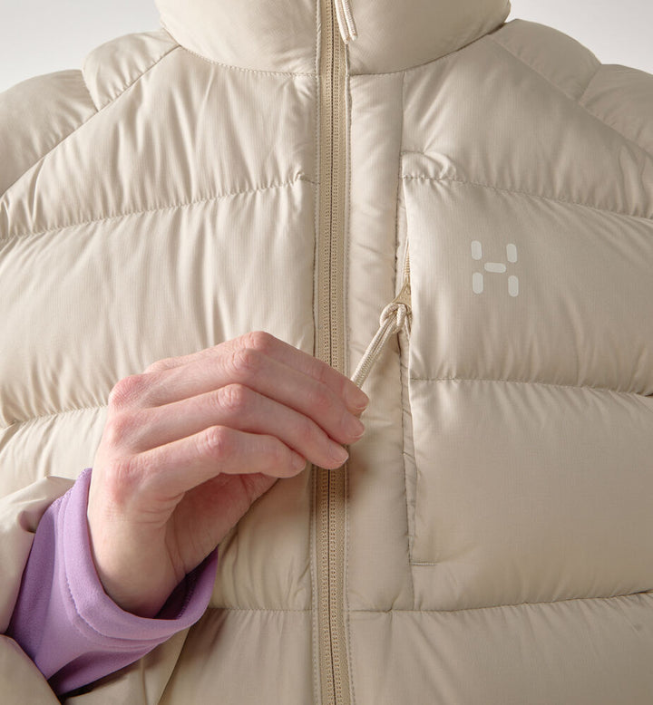 Haglöfs Rosson Down Hood Women Chalk Beige