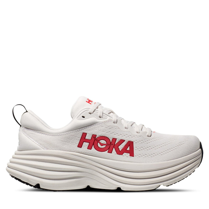 Hoka M BONDI 8 White / Vermillion