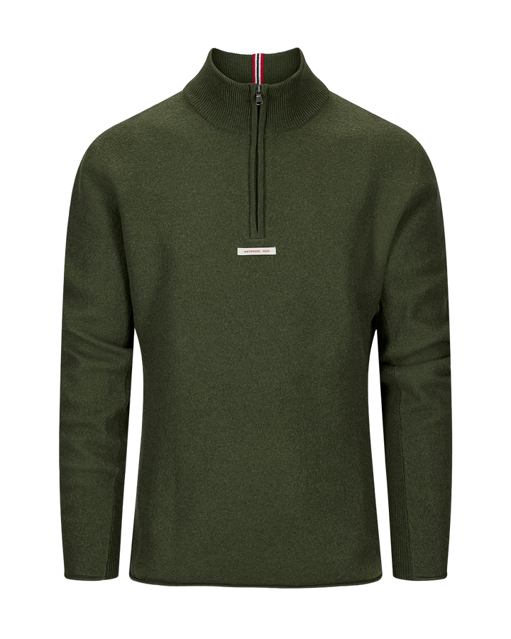 Amundsen Sports Boiled Half Zip Mens Earth