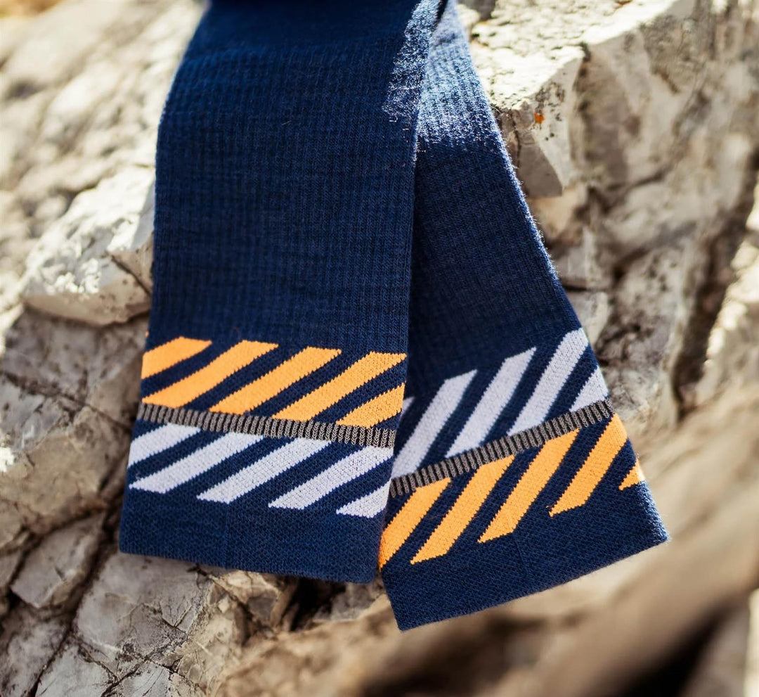 Incylence MERINO LIGHT LANES NAVY ORANGE Navy Orange