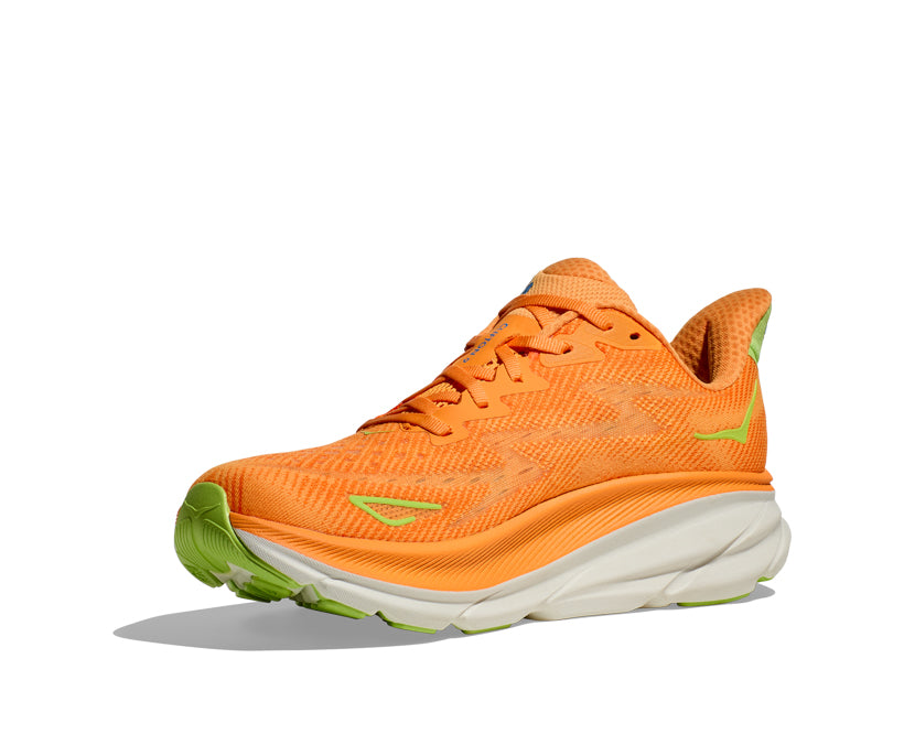 Hoka M CLIFTON 9 WIDE Solar Flare / Lettuce