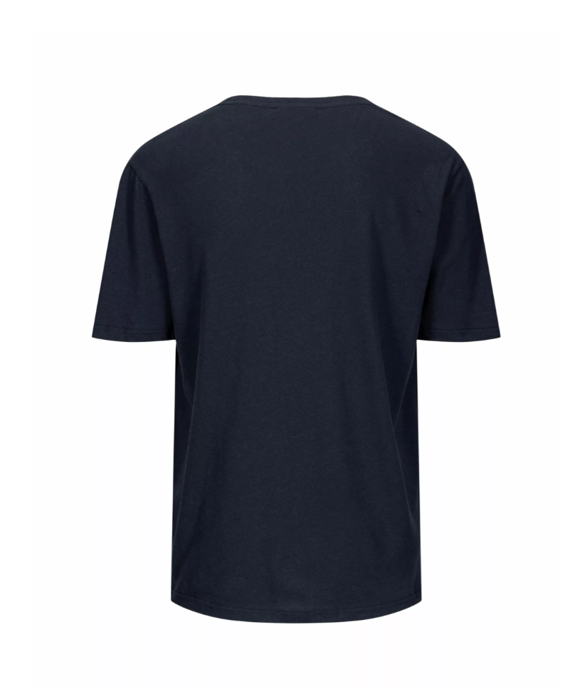 Amundsen Sports Linen Tee Mens Faded Navy