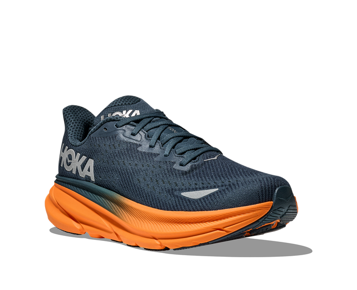 Hoka M CLIFTON 9 GTX Stormy Skies / Orange Zest