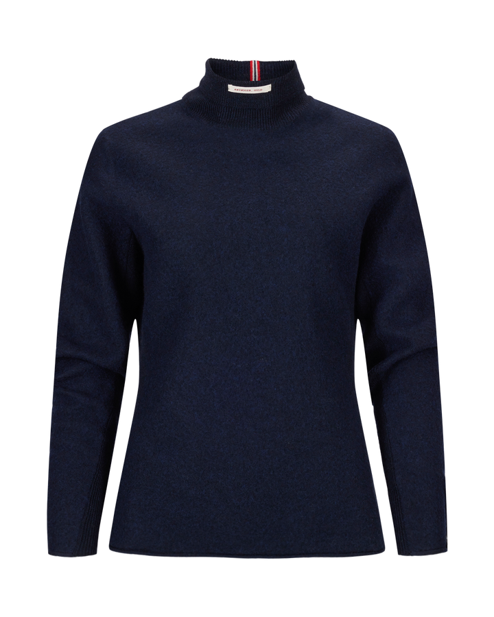 Amundsen Sports Boiled Turtle Neck Womens Faded Navy